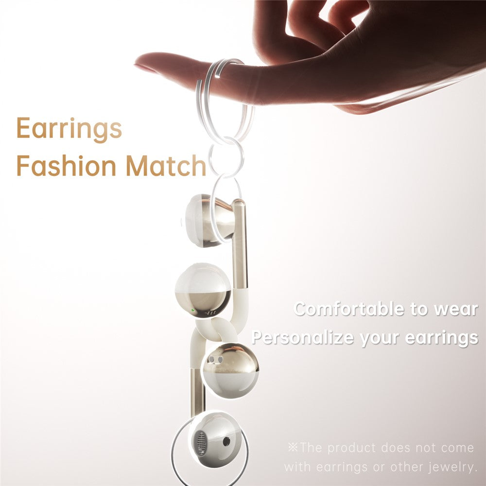 F22 Ear Clip OWS Bluetooth-Compatible Earbuds ENC Noise Reduction Semi In Ear Gaming Earphones
