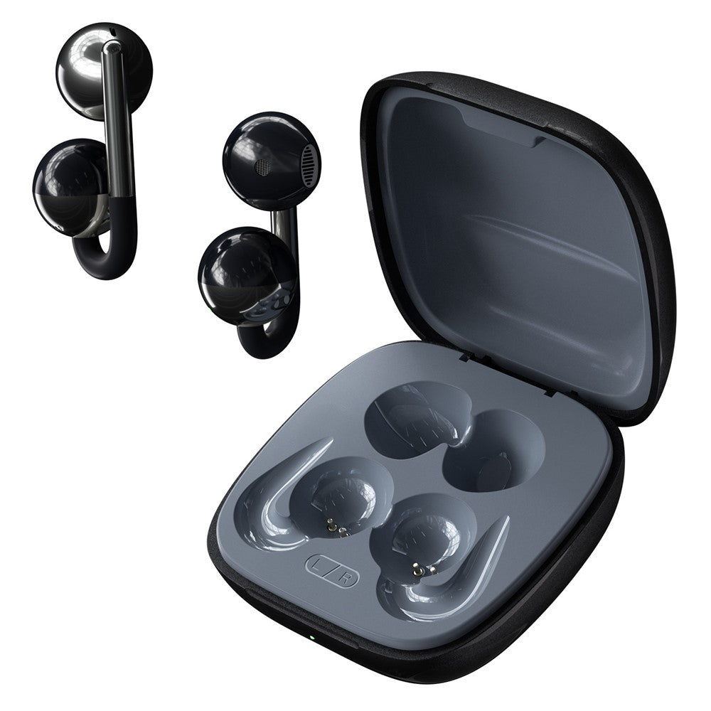 F22 Ear Clip OWS Bluetooth-Compatible Earbuds ENC Noise Reduction Semi In Ear Gaming Earphones