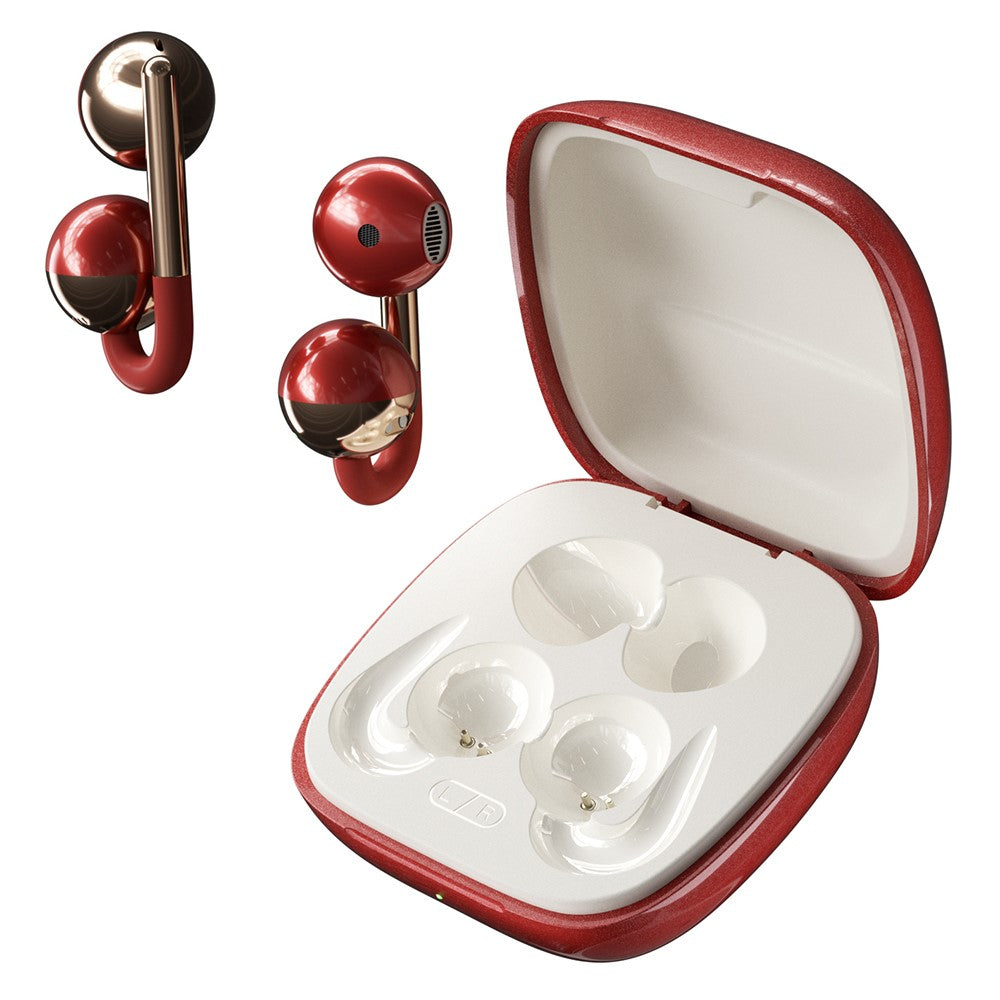 F22 Ear Clip OWS Bluetooth-Compatible Earbuds ENC Noise Reduction Semi In Ear Gaming Earphones