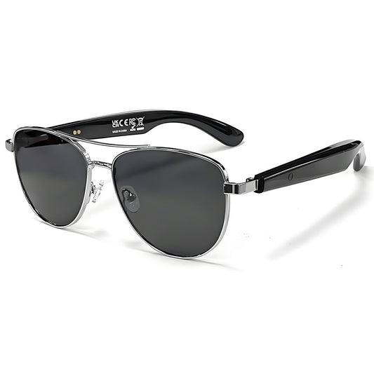 GT-32 Bluetooth-compatible Music Eyeglasses AI Translation Smart Glasses UV Protection Sunglasses