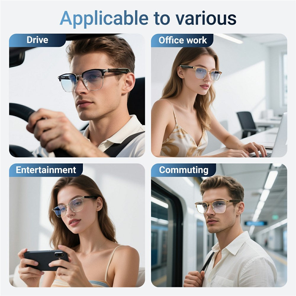GT-33 AI Translation Smart Glasses Anti Blue Light Eyeglasses Support Bluetooth-compatible Music / Call