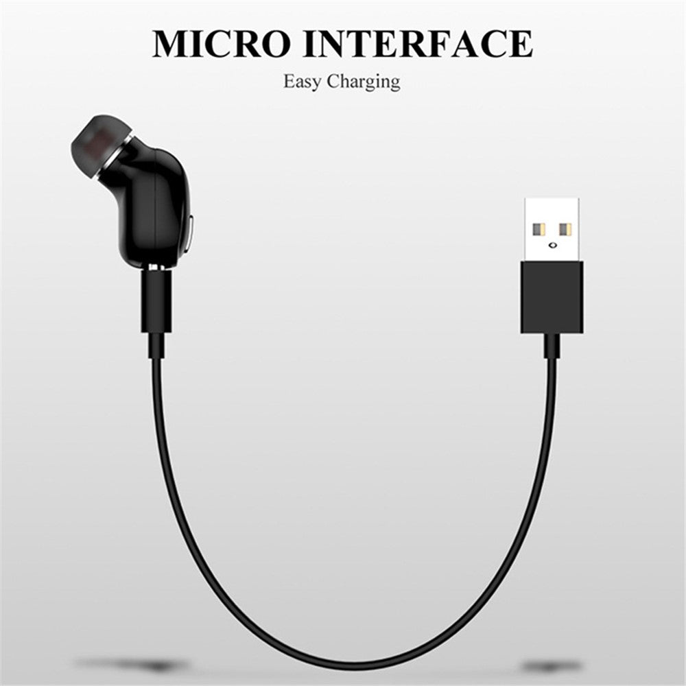 X9 Mini Stereo Sound Wireless Headphones Bluetooth-compatible 5.0 In-ear HiFi Earphone with Mic