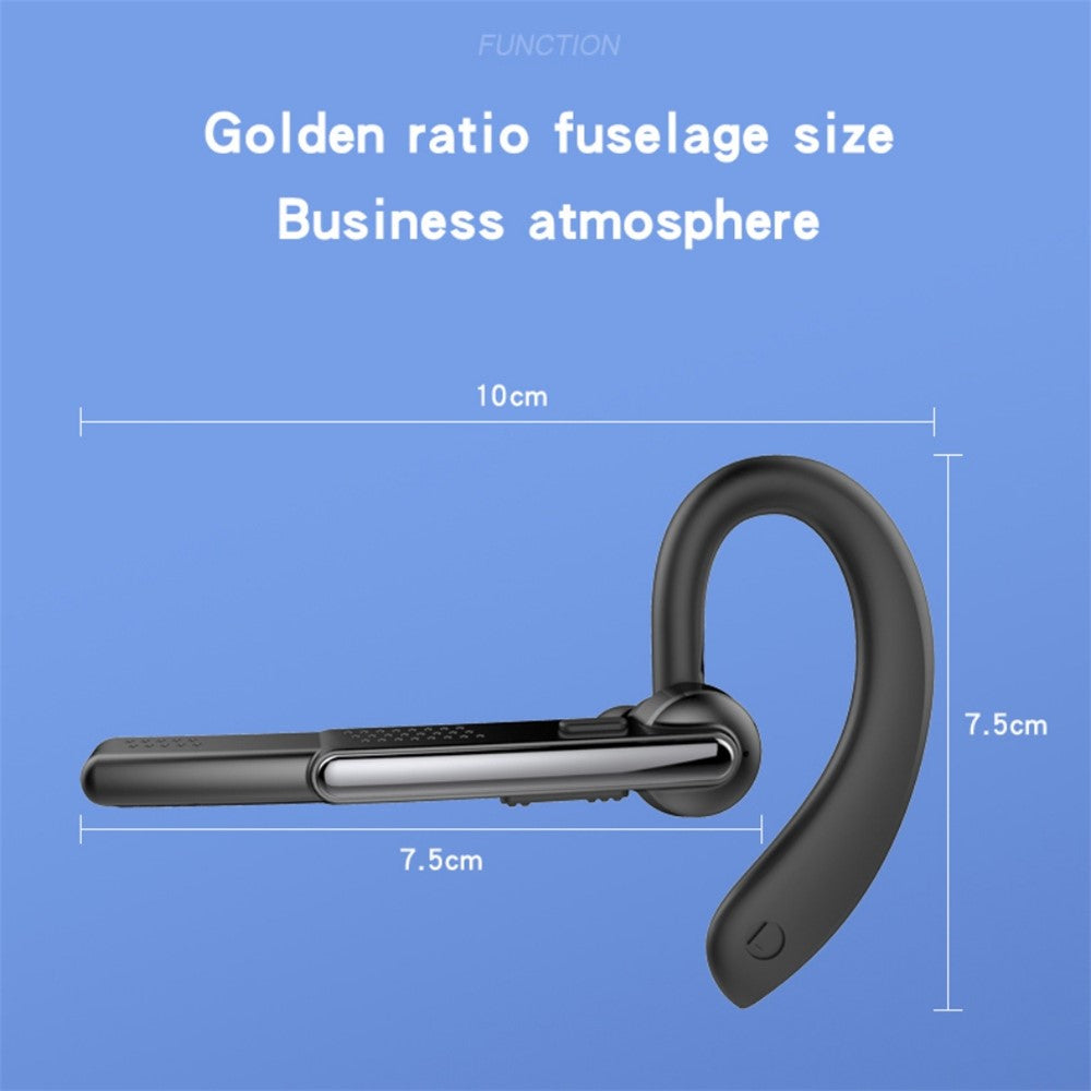 P40 Single Ear Wireless Bluetooth-compatible Headset 180-degree Rotating Business Noise Reduction Earphone Hands-free Headphone with Mic