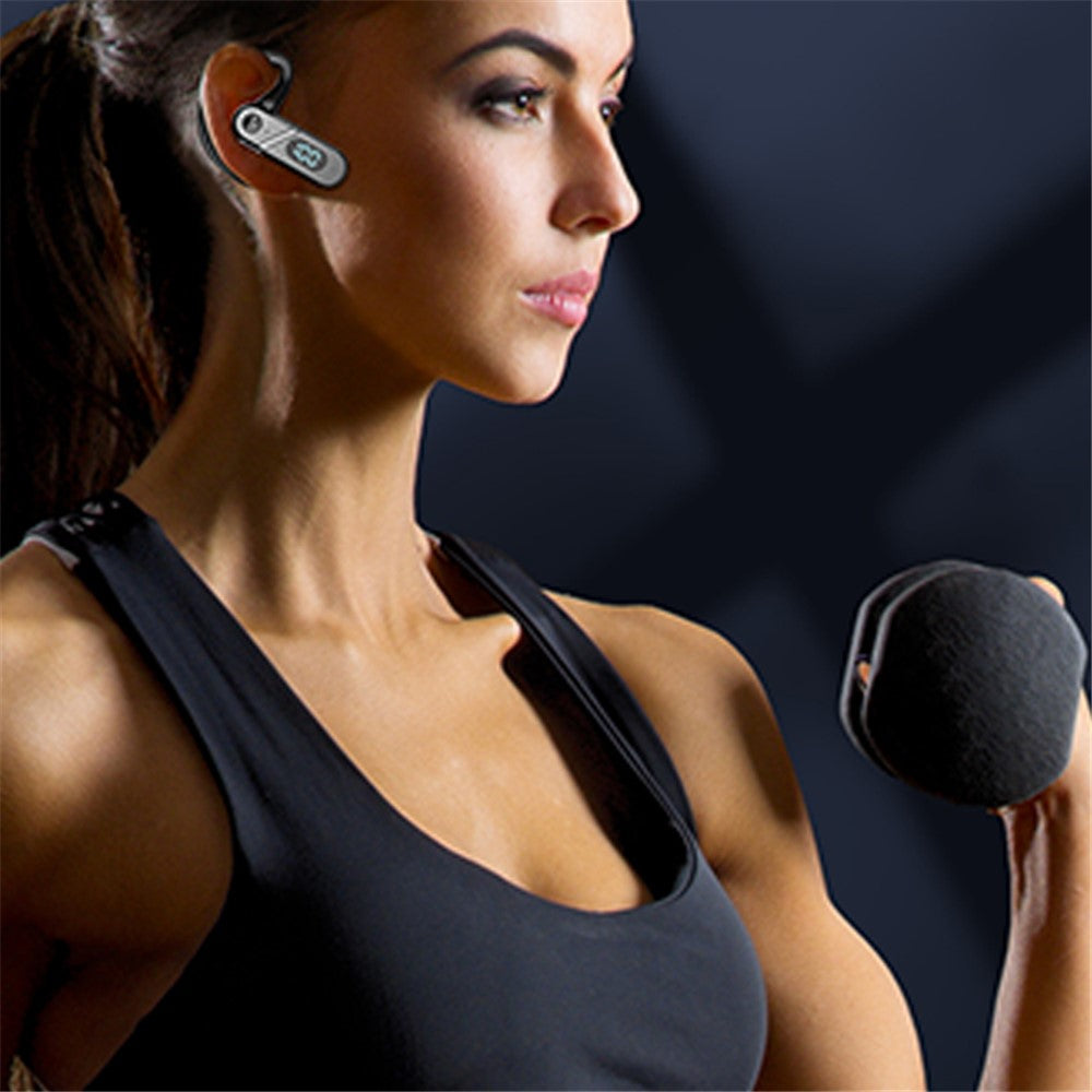 V28 Bone Conduction Headphones Bluetooth-compatible 5.2 IPX5 Sweat-Proof Open-Ear Bluetooth-compatible Sport Headphones for Running Hiking Driving Bicycling