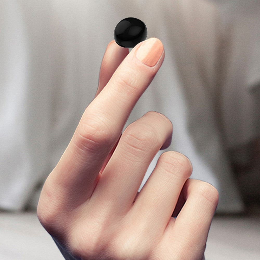 Single Wireless Earphone Mini Bluetooth-compatible Headset Sports Headphone with Lipstick-shaped Charging Case