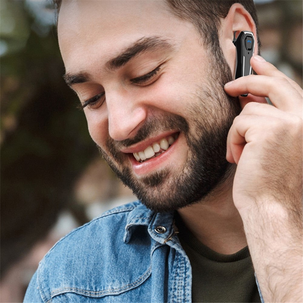 K25 Single Ear Wireless Bluetooth-compatible Headset ENC Noise Reduction Earphone Business Style Waterproof Headphone with Dual Mic