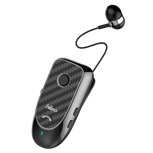 HILEO Hi60 Clip-On Style Bluetooth-compatible Headset Single Ear Wireless Headphone Stretchable Business Earphone for Driving