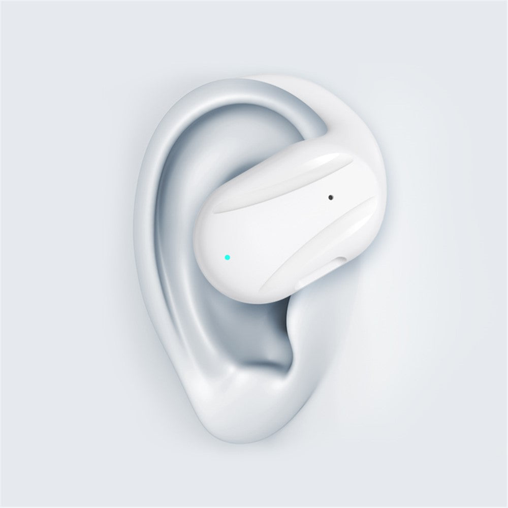 YJ77 Business Single Ear Wireless Bluetooth-compatible Earhook Headset Air Conduction Hands-free Call Music Earphone