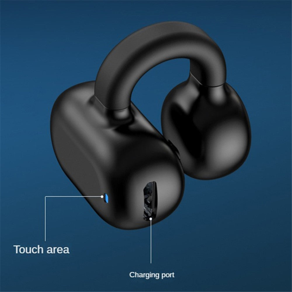 Z28 Bluetooth-compatible 5.3 Clip-on Single Ear Headphone Noise Canceling Wireless EarPhone