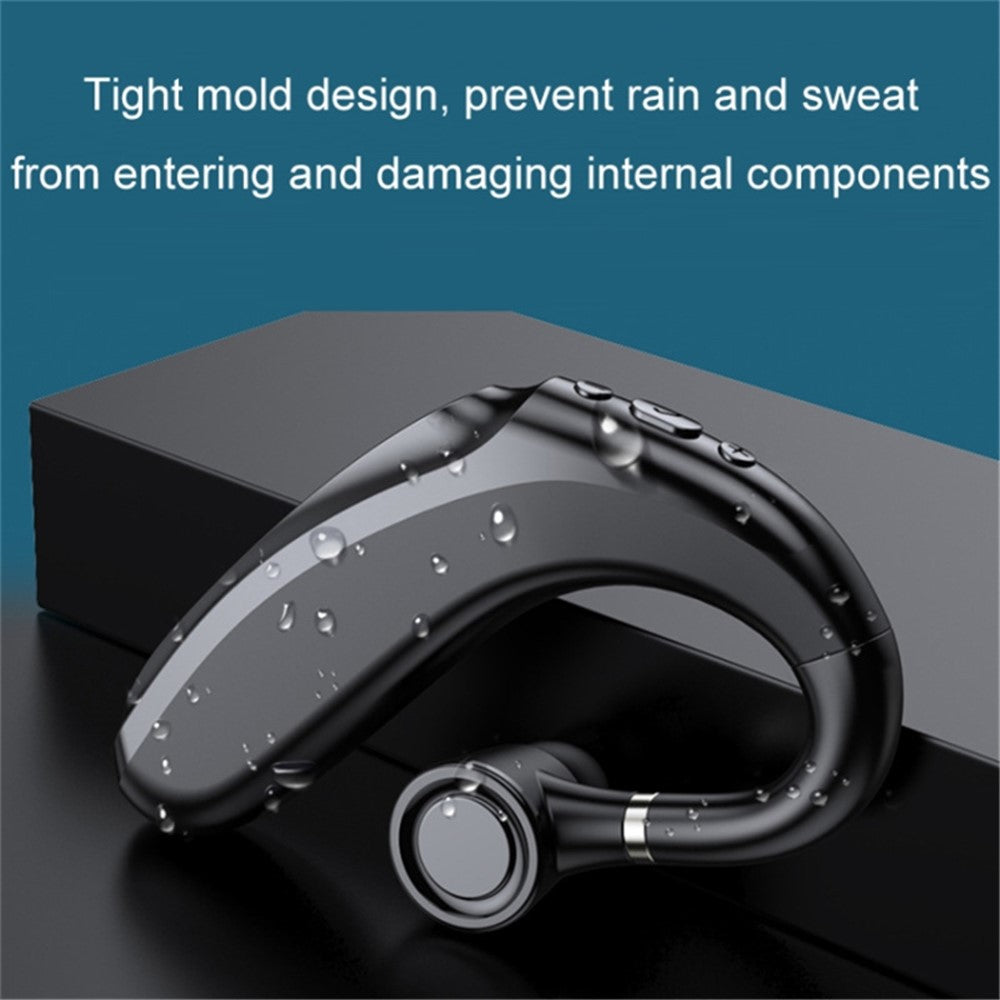Q12 90mAh Battery Single Ear Wireless Bluetooth-compatible Earhook Headset Business Sports Music Call Earphone