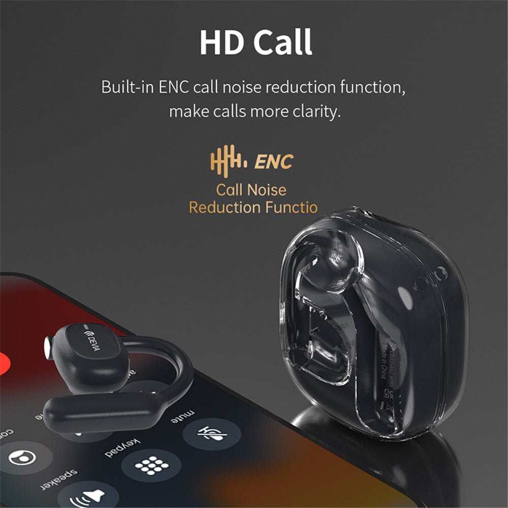 DEVIA Star Series EM043 OWS E2 Single Ear Wireless Earphone Ear-Hook ENC Noise Reduction Bluetooth-compatible Earbud