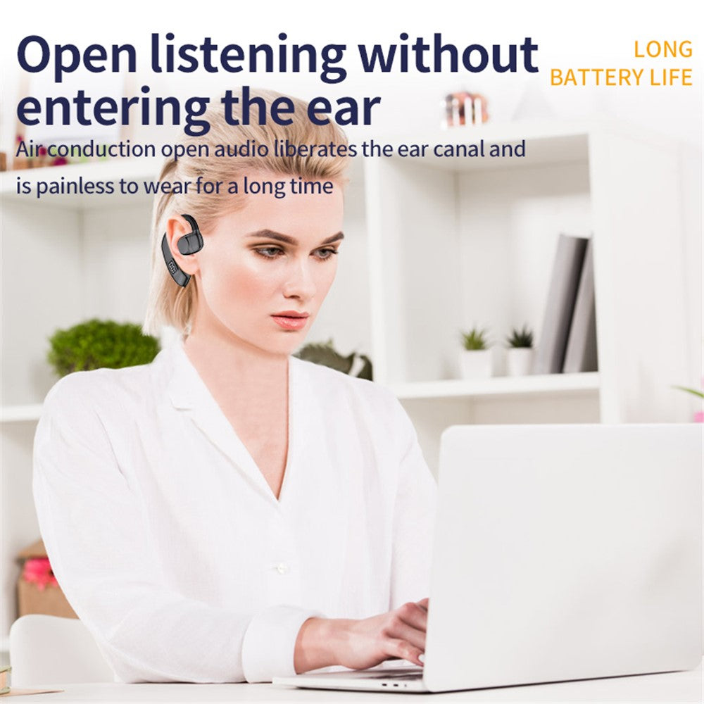 X30 Bluetooth-compatible 5.4 Single Ear Business Headphone Wireless Hook Earphone
