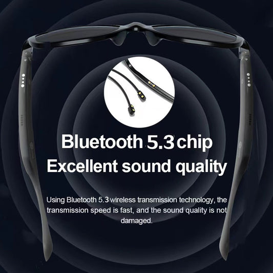 LENOVO LECOO C8-Lite Wireless Headphone Bluetooth-compatible Smart Sunglasses Headset Glasses