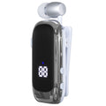 K88 Business Lavalier Headphones Retractable Sports Bluetooth-compatible Earphones with LED Display