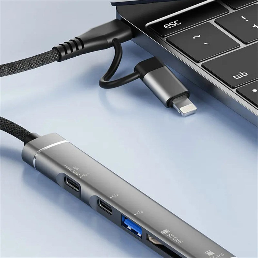 SVT01 Type-C Docking Station Multiple Ports USB Hub Adapter for Cell Phones