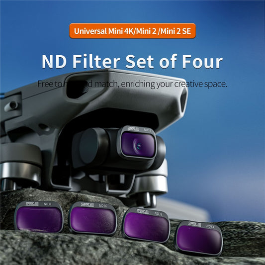 STARTRC 1143096 4Pcs / Set For DJI Mini 4K / Mini 2 SE / Mini 2 ND8 / 16 / 32 / 64 Drone Filters