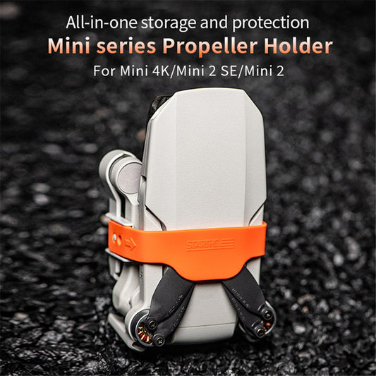 STARTRC 1143157 For DJI Mini 2 / Mini 2 SE / Mini 4K Drone Propeller Fixing Holder ABS+Silicone Propeller Stabilizer