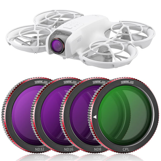 STARTRC 1151596 4Pcs / Set For DJI Neo CPL ND8 ND16 ND32 Optical Glass Drone Lens Filters