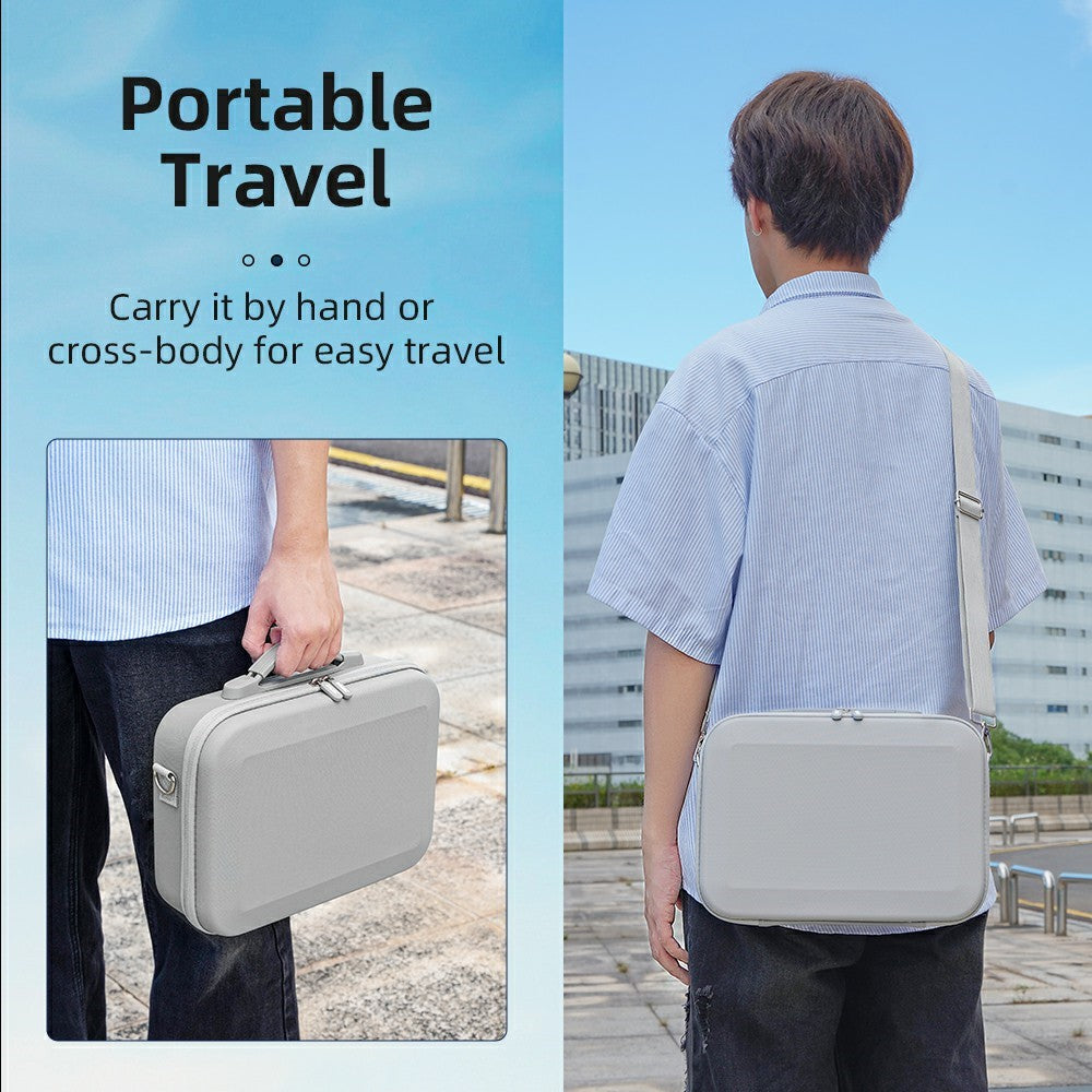 For DJI Neo Drone Portable Case PU Leather + Lycra Storage Bag with Shoulder Strap