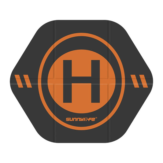 SUNNYLIFE TJP12 35cm PU Leather Double Sided Hexagonal Folding Drone Landing Pad