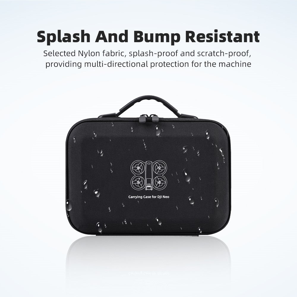 BRDRC For DJI Neo Drone Carrying Case PU Leather Compact Storage Bag with Should Strap