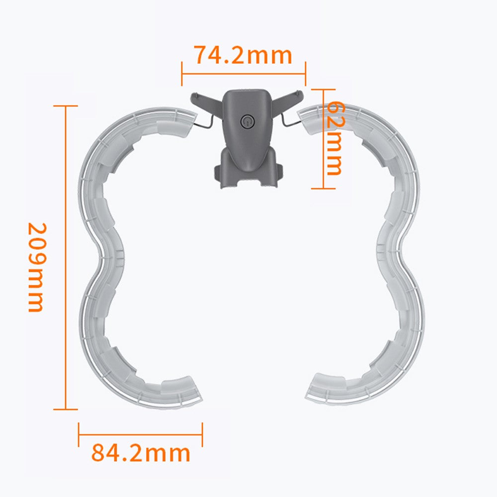STARTRC 1144758 For DJI Avata 2 Anti-Collision Drone Propeller Guard Plastic Protection Rings with Light