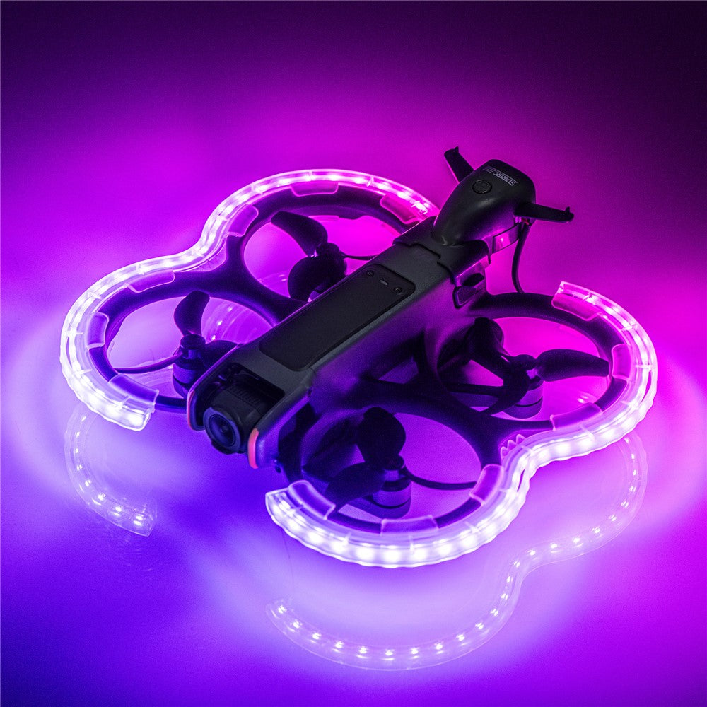 STARTRC 1144758 For DJI Avata 2 Anti-Collision Drone Propeller Guard Plastic Protection Rings with Light