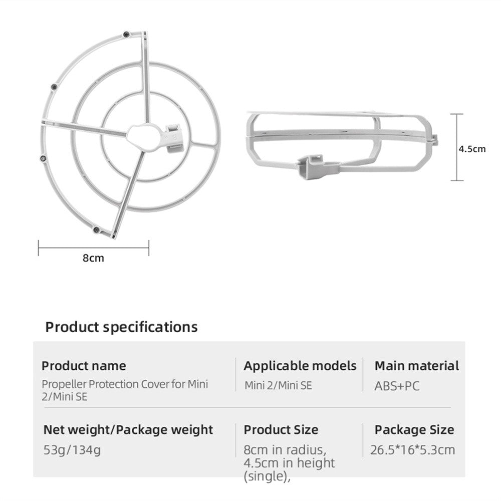 BRDRC Propeller Guard Protector for DJI Mini 1 Drone Protective Bumper Anti-Collision