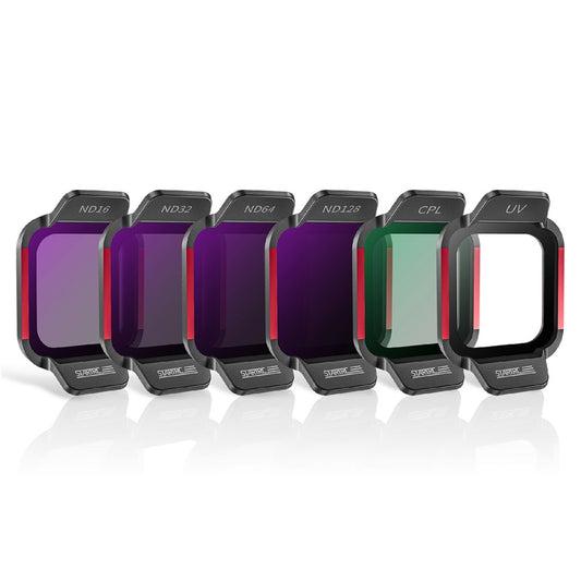 STARTRC 12200082 6Pcs / Set For DJI Flip ND16 ND32 ND64 ND128 CPL UV Optical Glass Drone Lens Filters