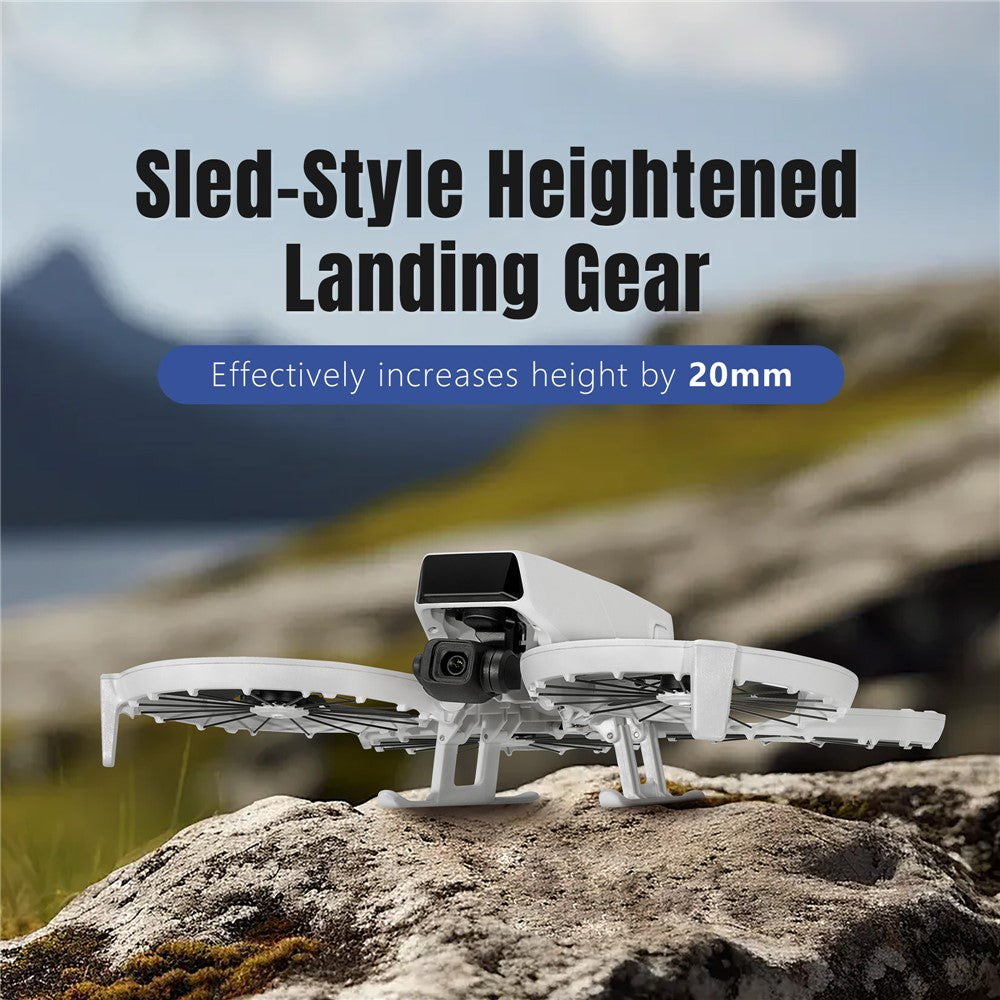 STARTRC 12200085 For DJI Flip Sled Style Foldable Landing Gear 20mm Height Increase Protector