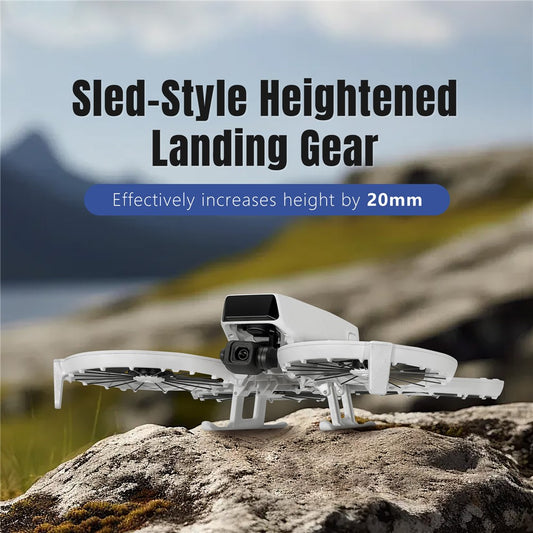 STARTRC 12200085 For DJI Flip Sled Style Foldable Landing Gear 20mm Height Increase Protector