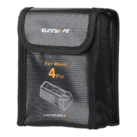 SUNNYLIFE M4P-DC010 For DJI Mavic 4 Pro Battery Safety Bag Explosion-Proof Pouch for 2 Batteries