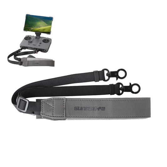 SUNNYLIFE For DJI RC Pro 2 Aluminum Alloy 3 Holes Buckle + Adjustable PU Leather Strap
