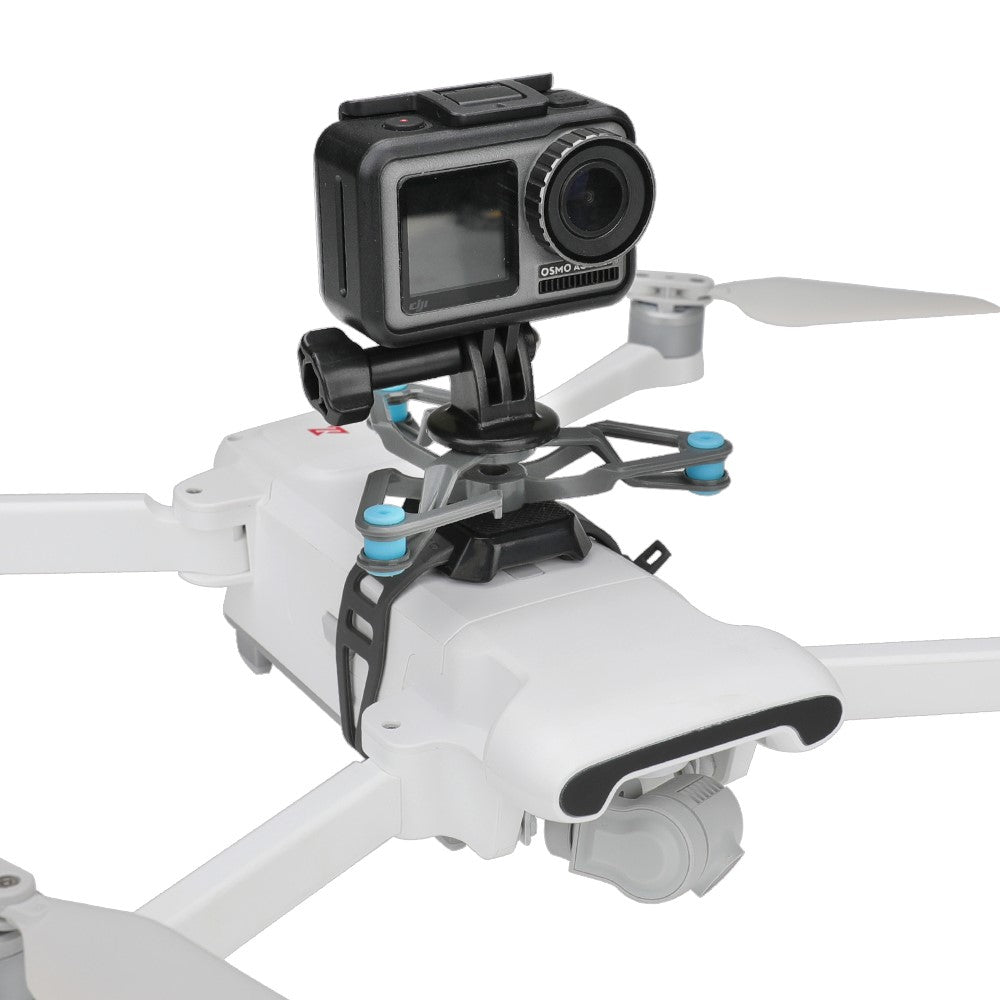 RCSTQ Action Camera Universal Shock Absorber Bracket Fixed Holder for DJI Mavic Air 2/Autel EVO 2, etc.