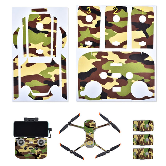 STARTRC Anti-Scratch Protective Decal Decorative PVC Stickers Set for DJI Mavic Air 2S