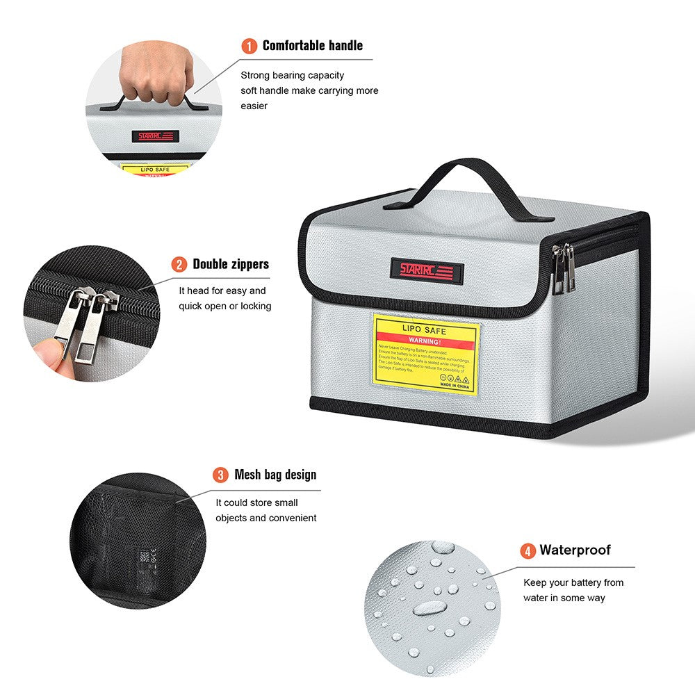 STARTRC 1109607 Fireproof Lipo Battery Explosion Proof Safety Bag for FPV Racing Drone RC Model