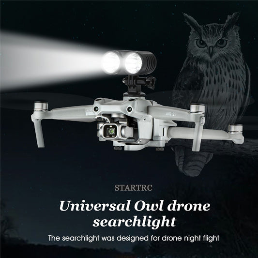 STARTRC 1109884 Drone Owl Searchlight Night Flight LED Light Flashlight Signal Light for DJI FPV/Mavic 2/Mavic Air 2/Air 2S