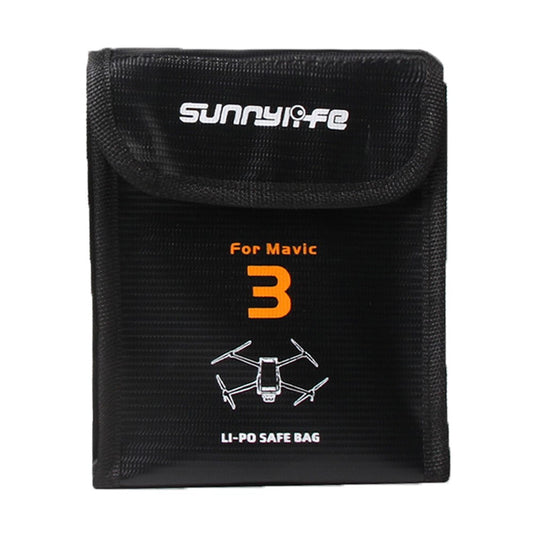 SUNNYLIFE M3-DC105 Flame Retardant Explosion-proof 2-Battery Safety Pouch Lithium Battery Storage Bag for DJI Mavic 3