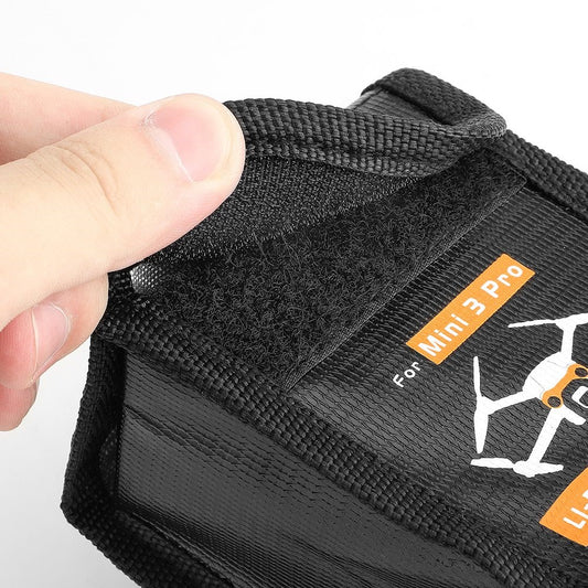 SUNNYLIFE MM3-DC385 for DJI Mini 3 Pro 2 Batteries Capacity Explosion-Proof Flame-Retardant Lipo Battery Storage Bag Battery Safe Bag