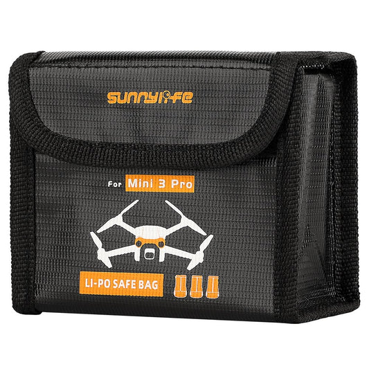 SUNNYLIFE MM3-DC386 for DJI Mini 3 Pro 3 Batteries Capacity Lipo Battery Storage Bag Battery Pouch Battery Safe Bag Battery Protection Accessories