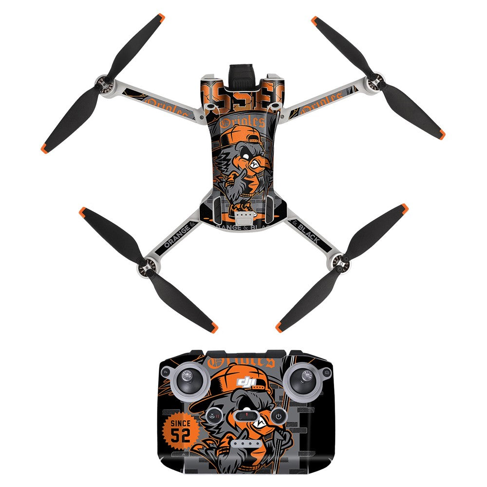 SUNNYLIFE MM3-TZ395 For DJI Mini 3 Pro Drone + RC-N1 Remote Control Stickers Set Decals Stylish Decorative Stickers