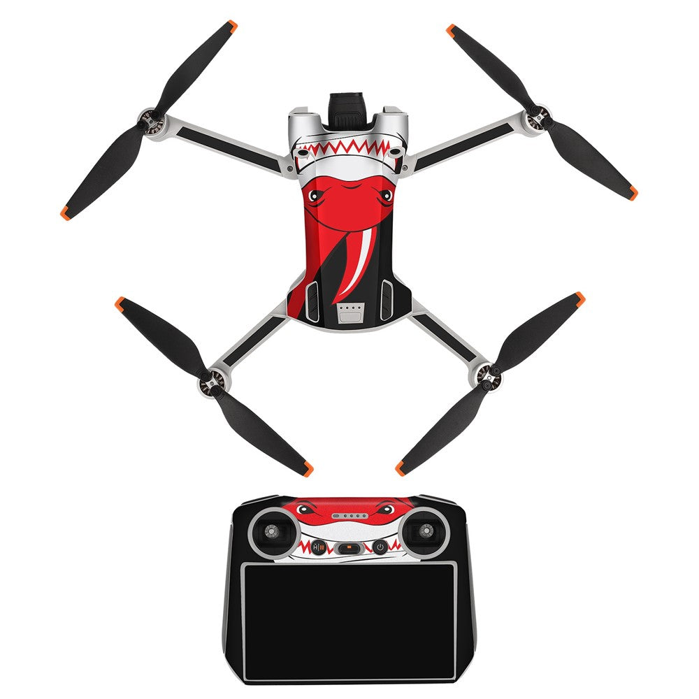 SUNNYLIFE MM3-TZ396 For DJI Mini 3 Pro Drone + for DJI RC Remote Control Stickers Set Anti-scratch Decorative Stickers Decals