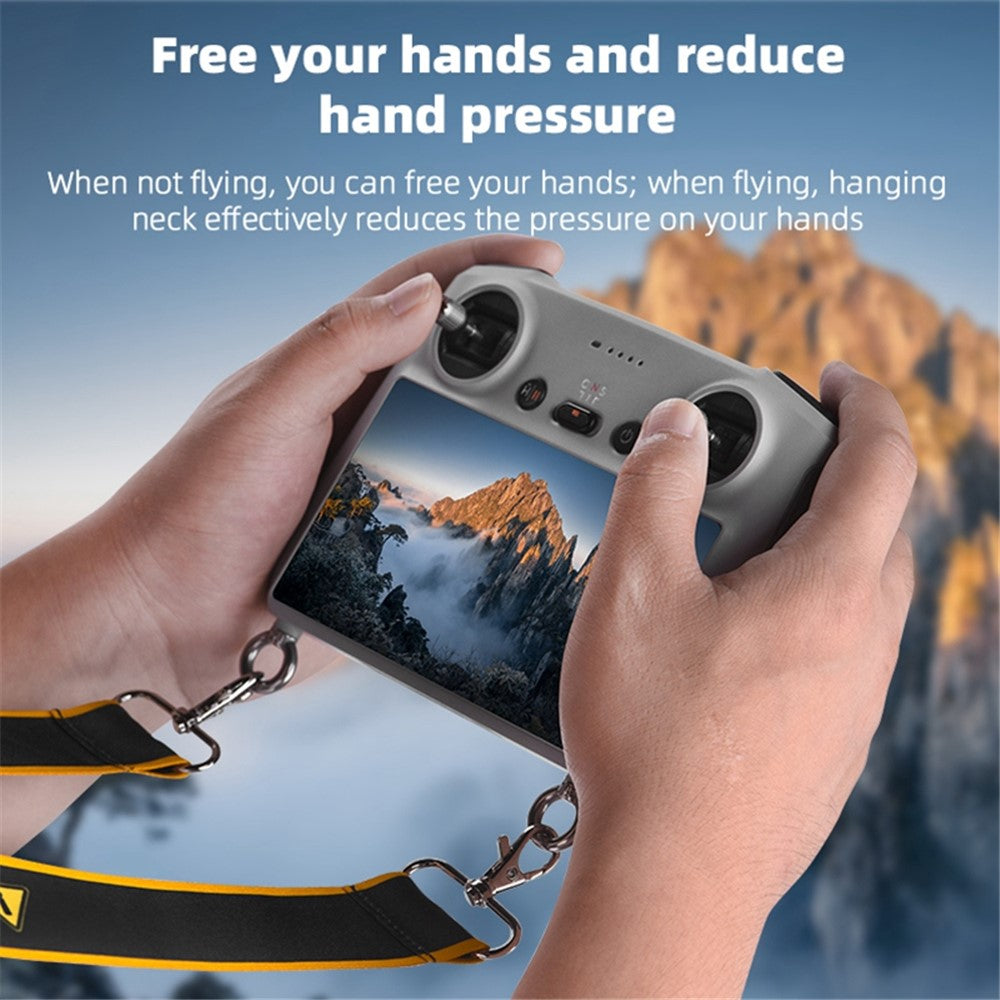 HEIYRC ZZCP9253 Widened Lanyard for DJI Mini 3 Pro RC Remote Control, No Disturbing Warning Neck Strap Belt