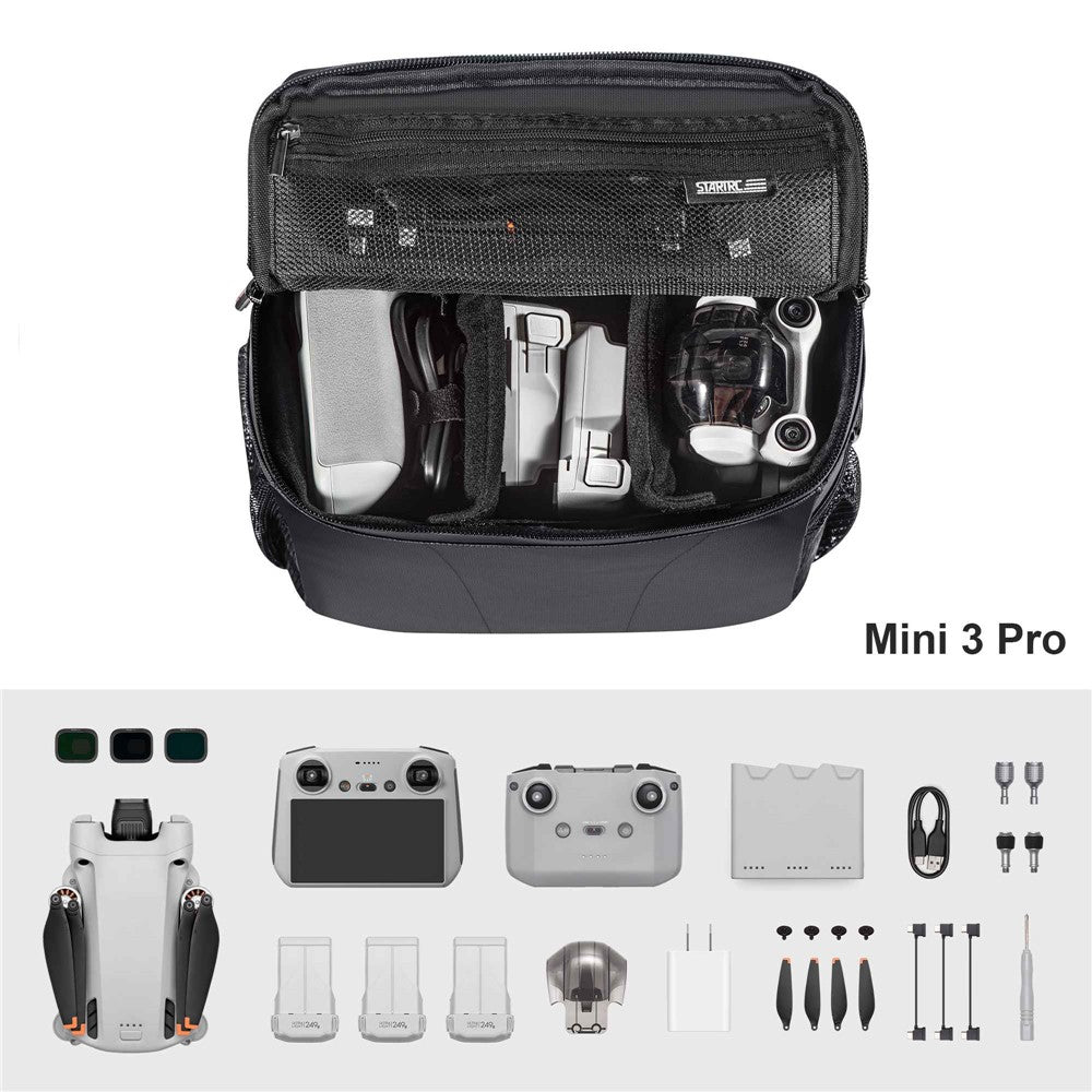 STARTRC 1110917 For DJI Mini 3 Pro/Mini/Mini 2/SE Carrying Bag Drone and Accessories Waterproof Tote Crossbody Bag