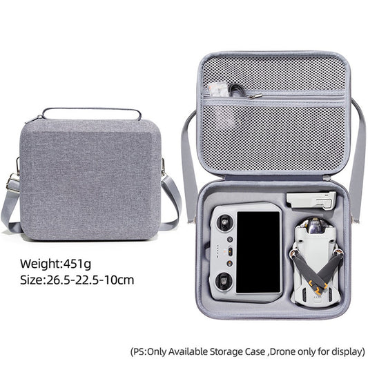 For DJI Mini 3 Pro Portable Carrying Case RC Drone Controller Shockproof Storage Bag Anti-Scratch Shoulder Bag