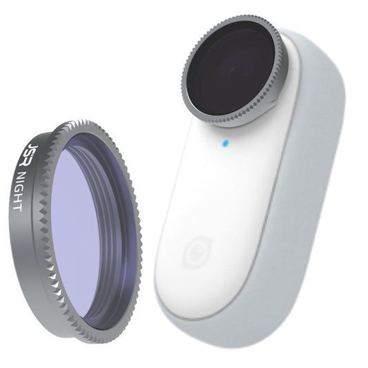 JUNESTAR JSR-1283-08 Multi-Coated Optical Glass NIGHT Filter for Insta360 Go2 Action Camera Scratch Resistant Lens Filter