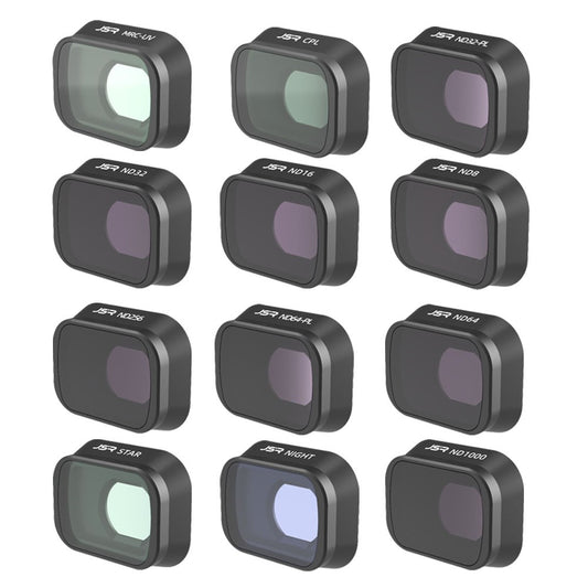 JUNESTAR JSR-1663-23 KB-12IN1 Multi-Coated Optical Glass Filter Set for DJI Mini 3 Pro Waterproof Anti-Scratch Lens Filter