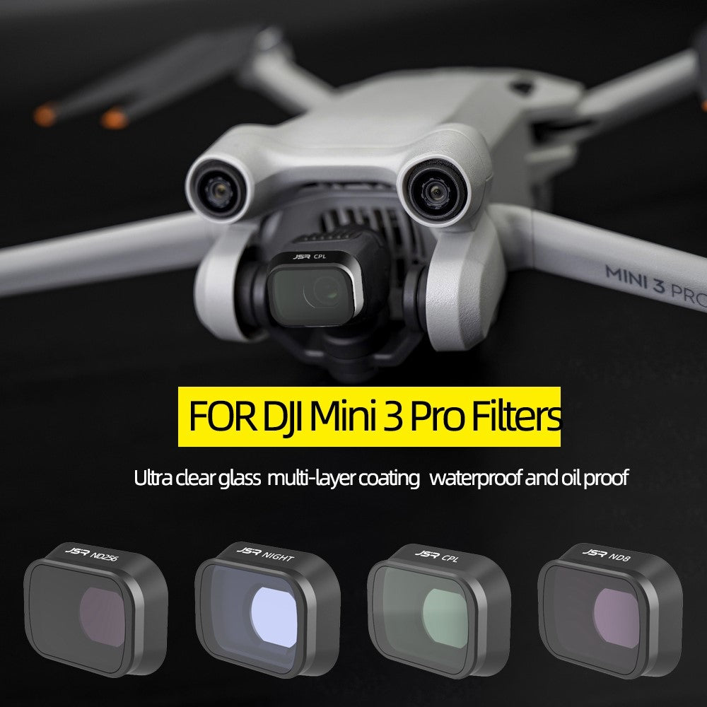 JUNESTAR JSR-1663-23 KB-12IN1 Multi-Coated Optical Glass Filter Set for DJI Mini 3 Pro Waterproof Anti-Scratch Lens Filter