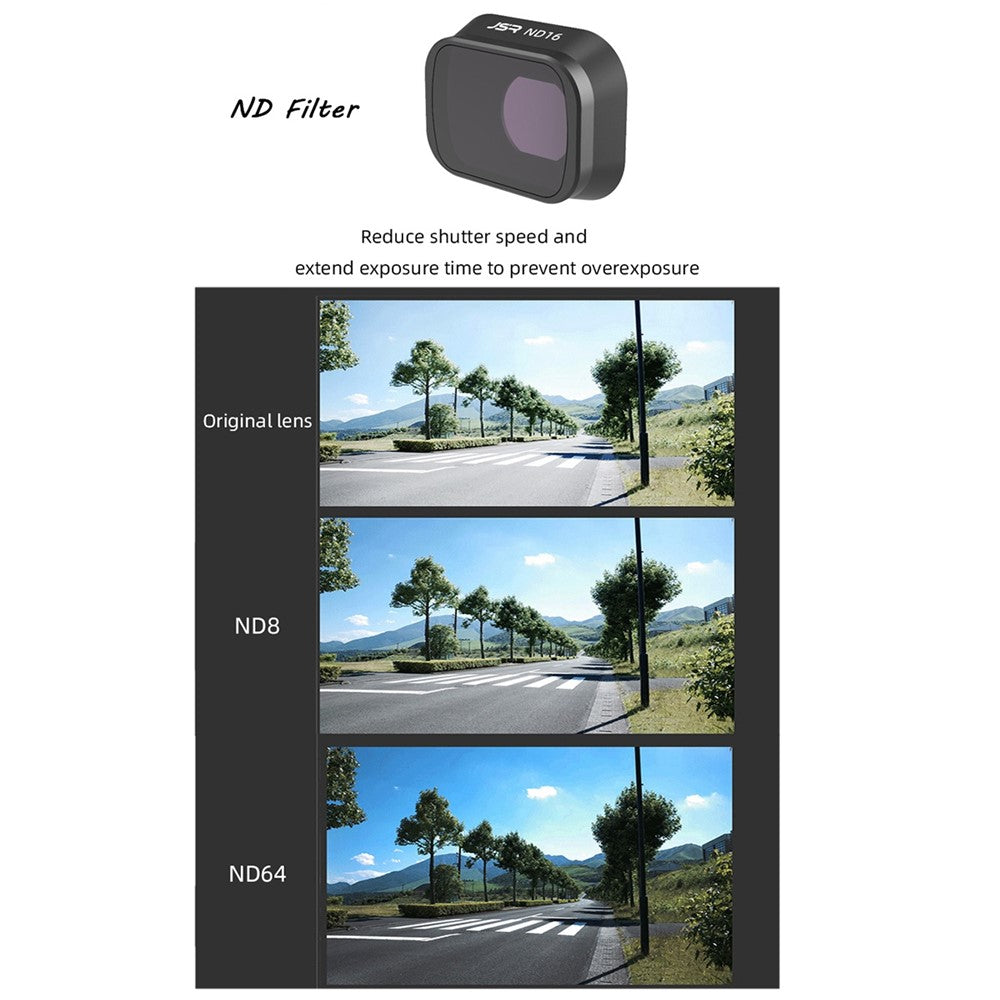 JUNESTAR JSR-1663-22 KB-8IN1 Multi-Coated ND/CPL/NIGHT Filter Set for DJI Mini 3 Pro Waterproof Lens Filter