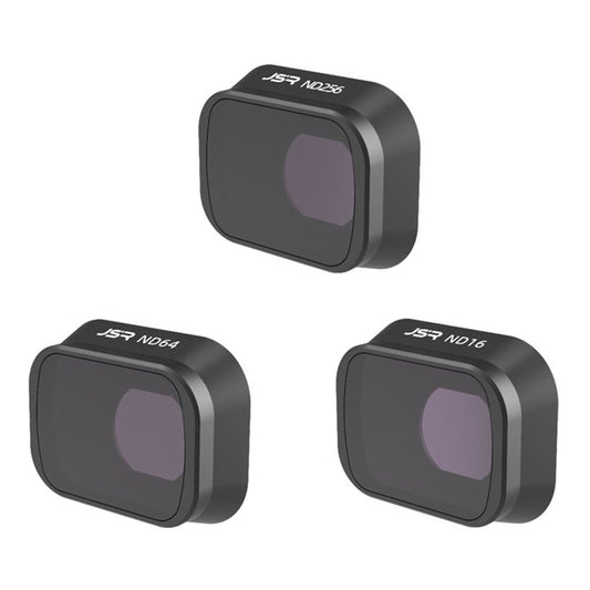 JUNESTAR JSR-1663-18 KB-3-in-1 Anti-Scratch ND Filter Set for DJI Mini 3 Pro RC Drone ND16+ND64+ND256 Lens Filters